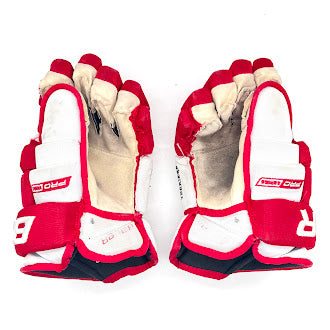 Gants Bauer Pro Series d'occasion (blanc/rouge)